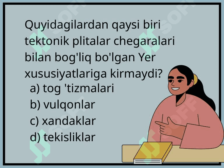 Plitalar TEKTONIKASI VIktorina 5