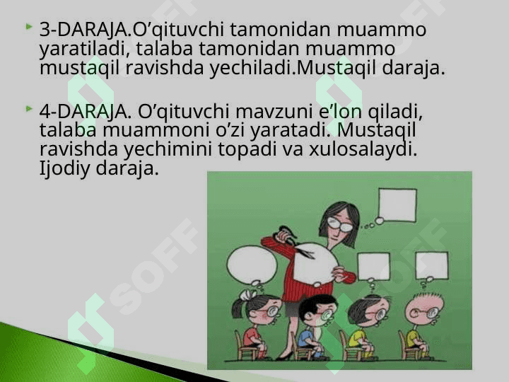 Muammoli ta’limning ilm-fan sohasidagi ahamiyati.Yangi pedagogik texnologiya va faol pedagogik metodlar asosida dars ishlanmalarini tuzish. 1