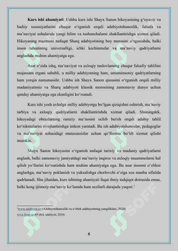Shayx sanon hikoyasining gʻoyaviy-badiiy xususiyatlari 5