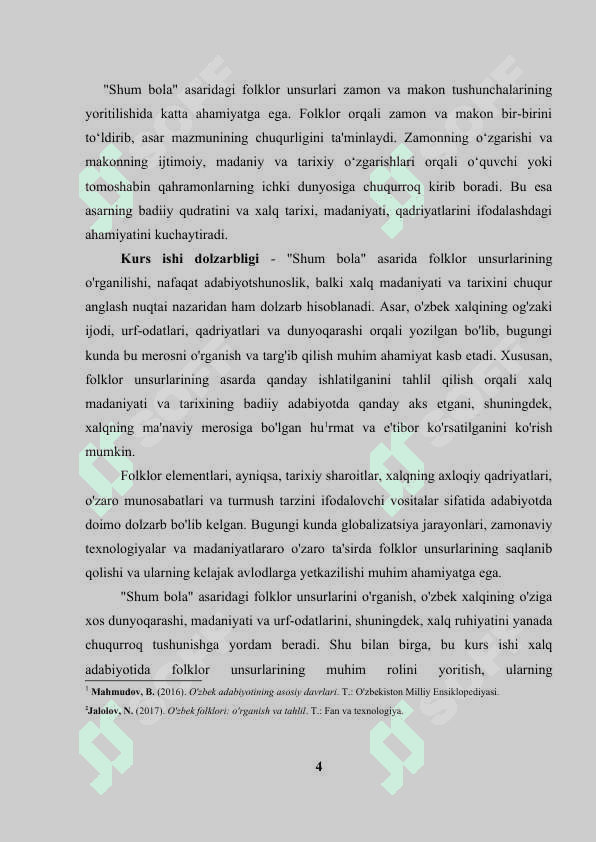 Shum bola asarida folklor unsurlari 4