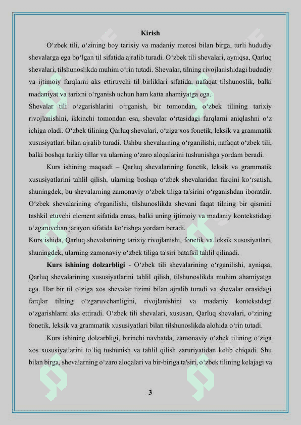 Oʻzbek tili qarluq shevalarining organilishi 3