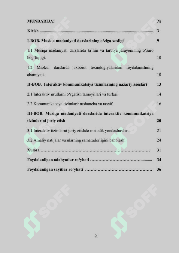 Musiqa madaniyati darslarida interaktiv kommunikatsiya tizimlarini tashkil etish 2