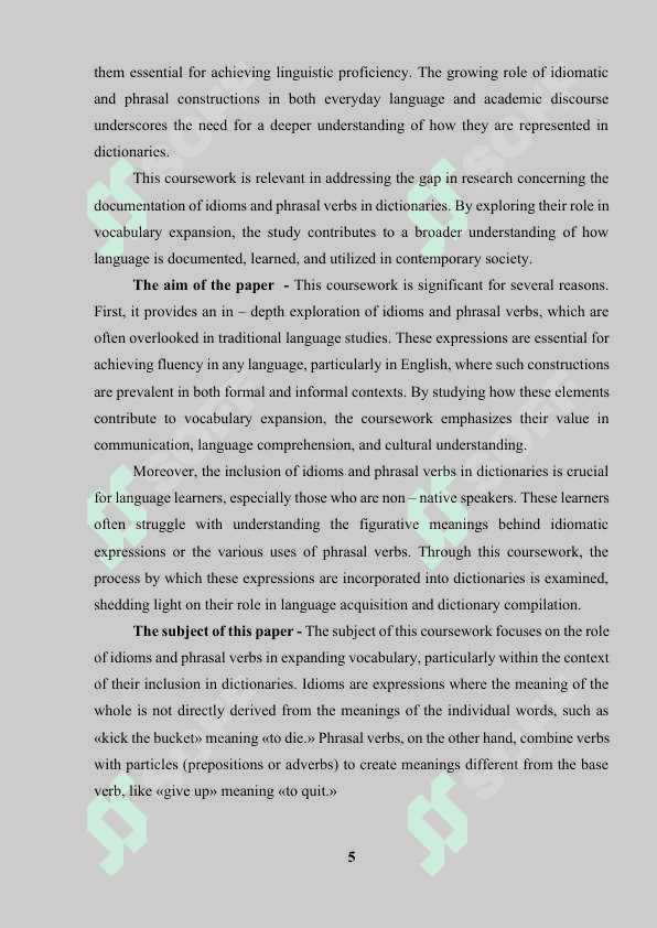 Idiomalarning roli va lug'atlarda so‘z boyligini kengaytirishda frazematik fe‘llar ” 5