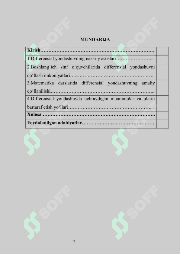 Vaqt o‘lchovlari mavzusini ko‘rgazmali qurollar orqali o‘rganish kurs ishi 2