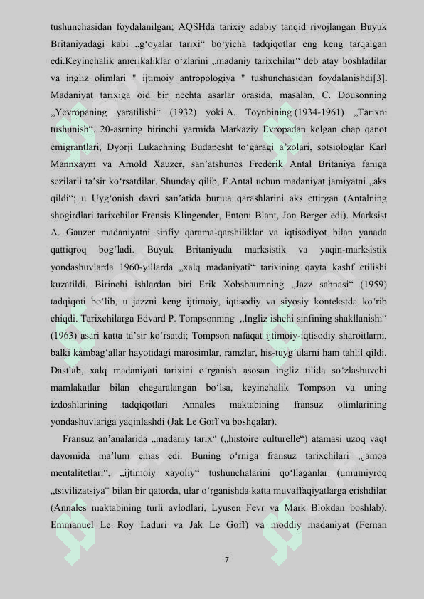 Madaniyat markazini shakillanish tarixi 7