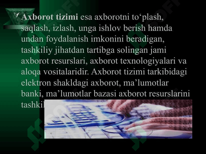 Axborot resurslari bilan ishlash texnologiyasi va samaradorligi. 3