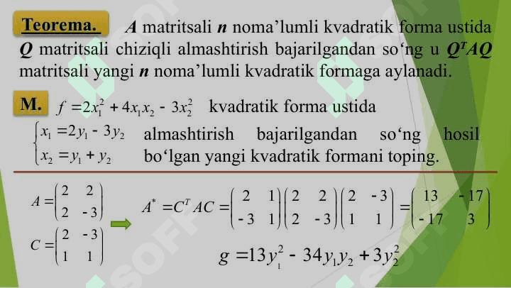 KVADRATIK FORMALAR 7