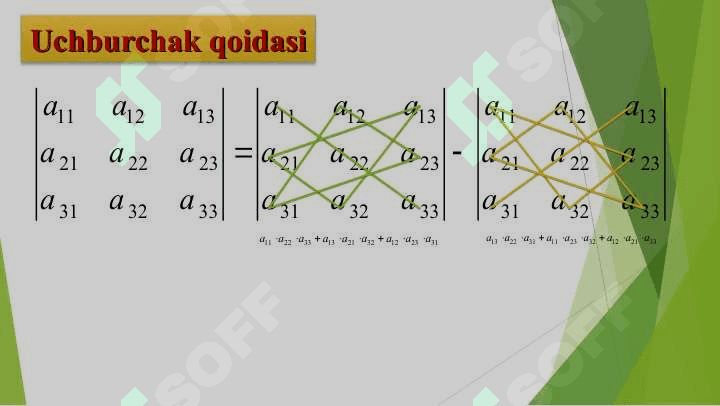 DETERMINANTLAR NAZARIYASI 6