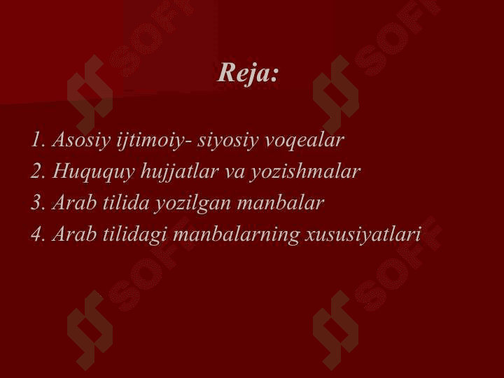 ARAB YOZUVIGACHA ILK O‘RTA ASR YOZMA MANBALARI TAHLILI. 2