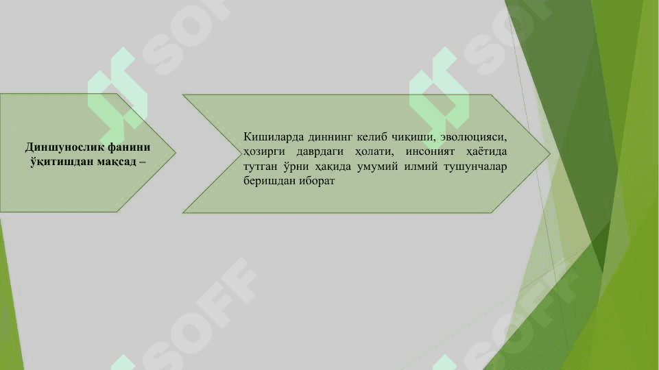 Диншунослик фаниниг моҳияти ва аҳамияти ва миллий динлар 2