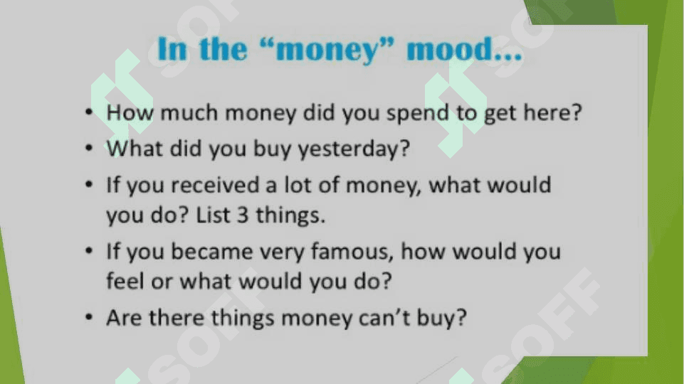 FINANCE AND MONEY 5