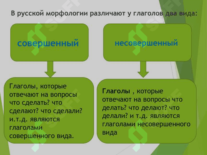 Виды и возвратность глагола. 3