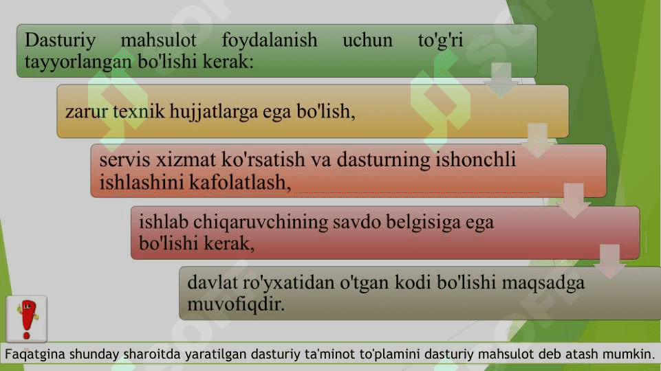 DASTURIY TA’MINOT VA UNING RIVOJLANISH TENDENSIYALARI 5