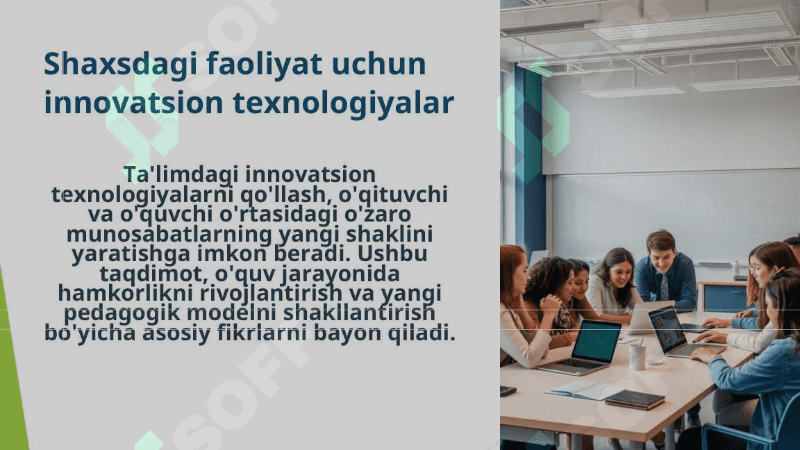 Shaxsdagi faoliyat uchun innovatsion texnologiyalar 3