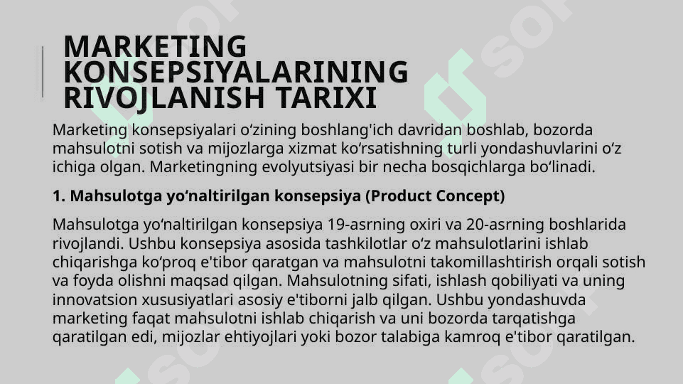 MARKETING KONSEPSIYASI VA EVOLYUTSIYASI 4