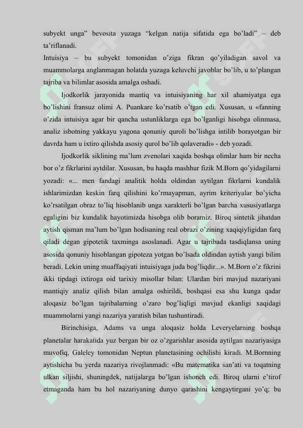 ILMIY IJODKORLIK JARAYONIDA MANTIQIY VA INTUITIV TAFAKKURNING AHAMIYATI 7