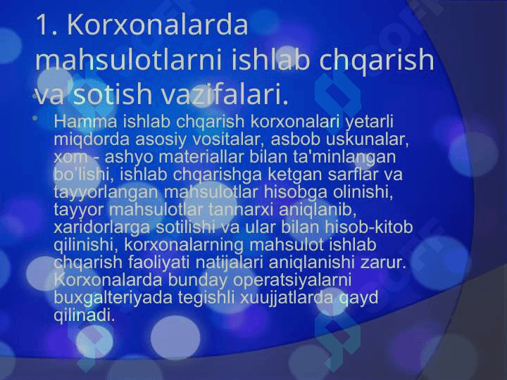 ASOSIY XO‘JALIK JARAYONLARI HISOBINING TAMOYILLARI 3