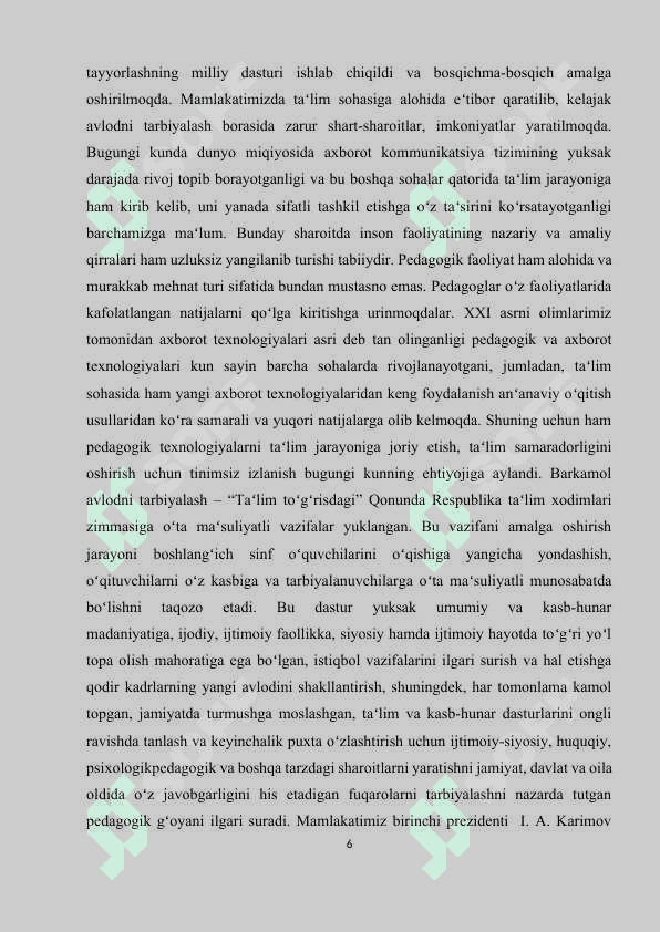 SAVOD OʻRGATISH DARSLARIDA OʻQUVCHILARNING MUSTAQIL ISHLARINI TASHKIL ETISH 5