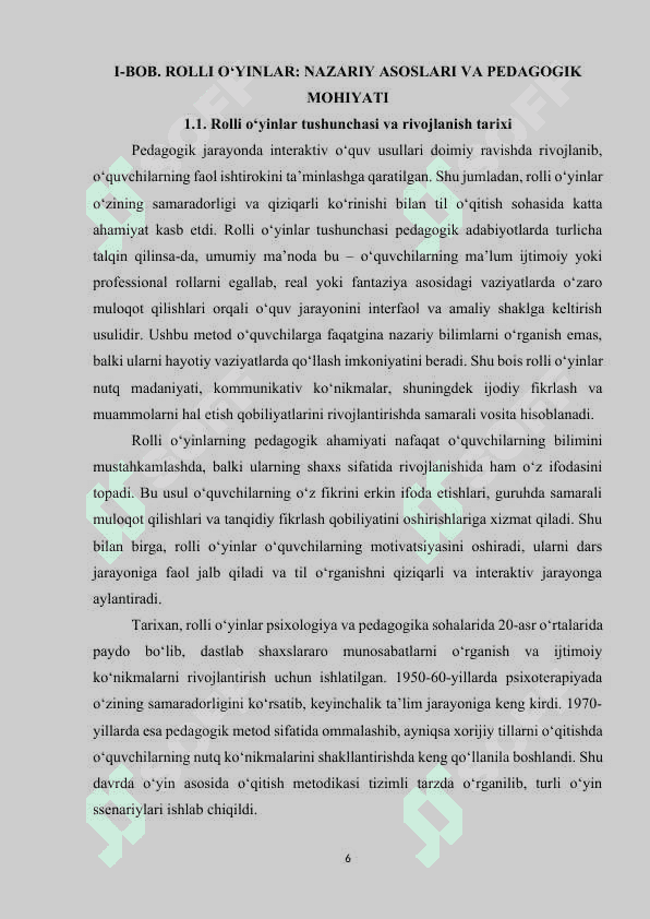 ROLLI O‘YINLARNING XORIJIY TILLARNI O‘QITISHDAGI AHAMIYATI 5