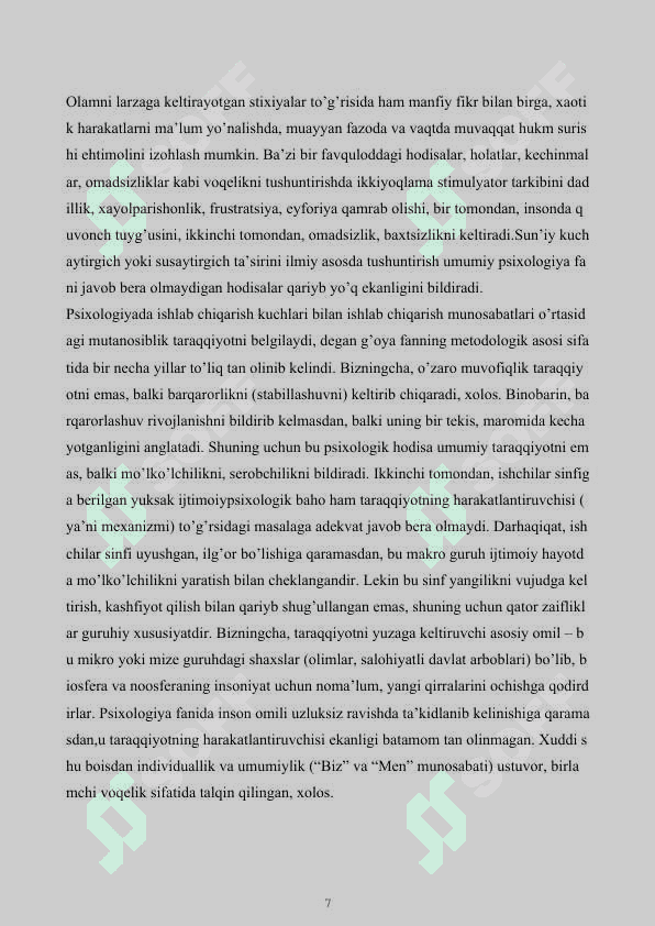 Irodani amaliy jihatdan o‘rganish 7