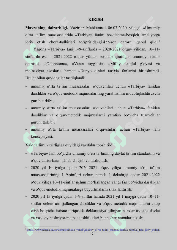 Tarbiya fanini o’qitish metod va vositalari 2