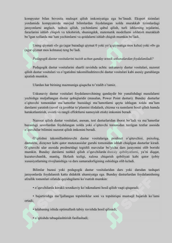 Pedagogik dasturiy vositalarni loyhalashtirish 3