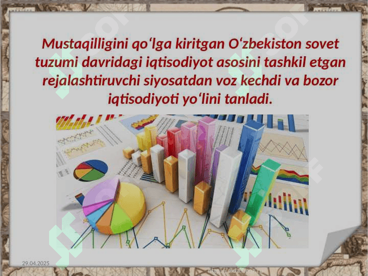 O‘zbek modelining ishlab chiqilishi. Iqtisodiy islohotlarning boshlanishia 2