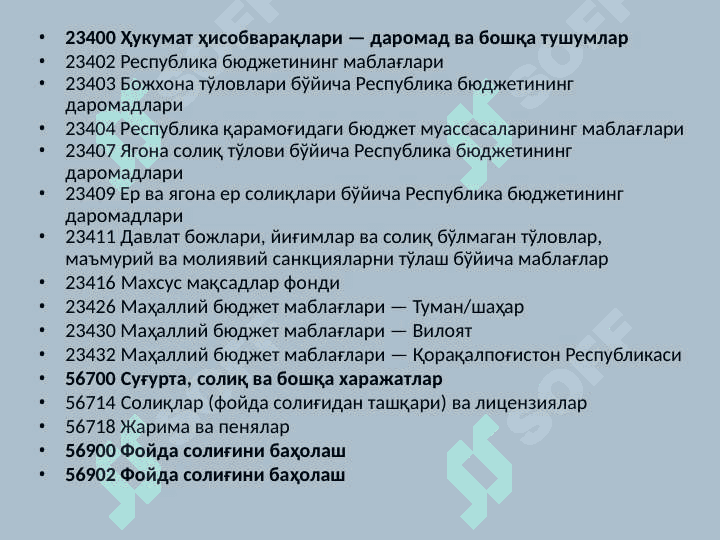 Банкларда солиқлар ва йиғимлар ҳисоби 7