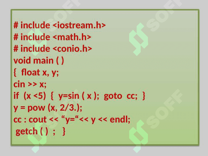 If va if … else operatori. ?.. Shart amal. 7