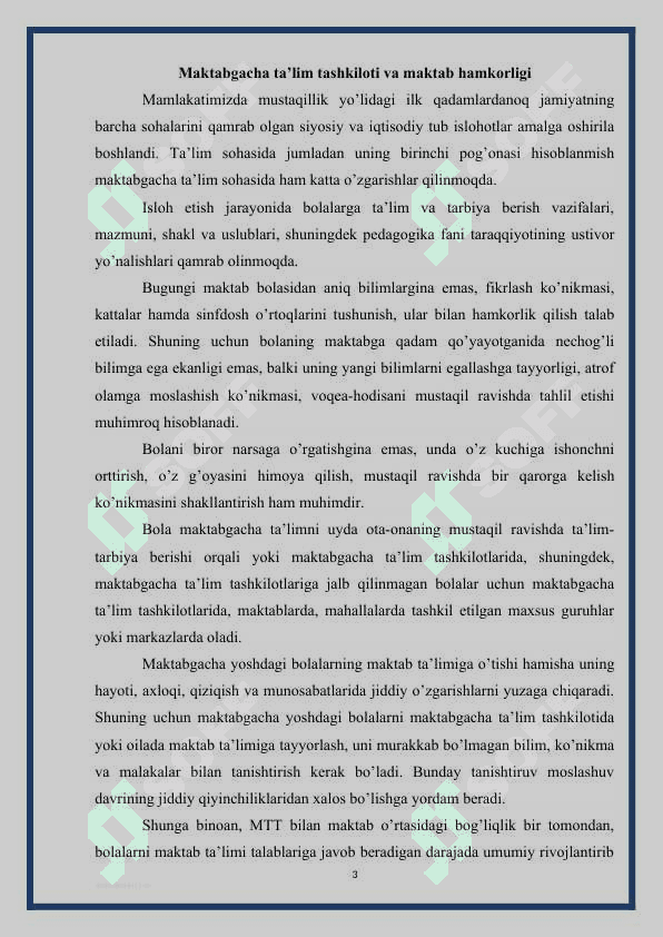 Maktabgacha ta'lim tashkilotining maktab bilan aloqa shakillari 3