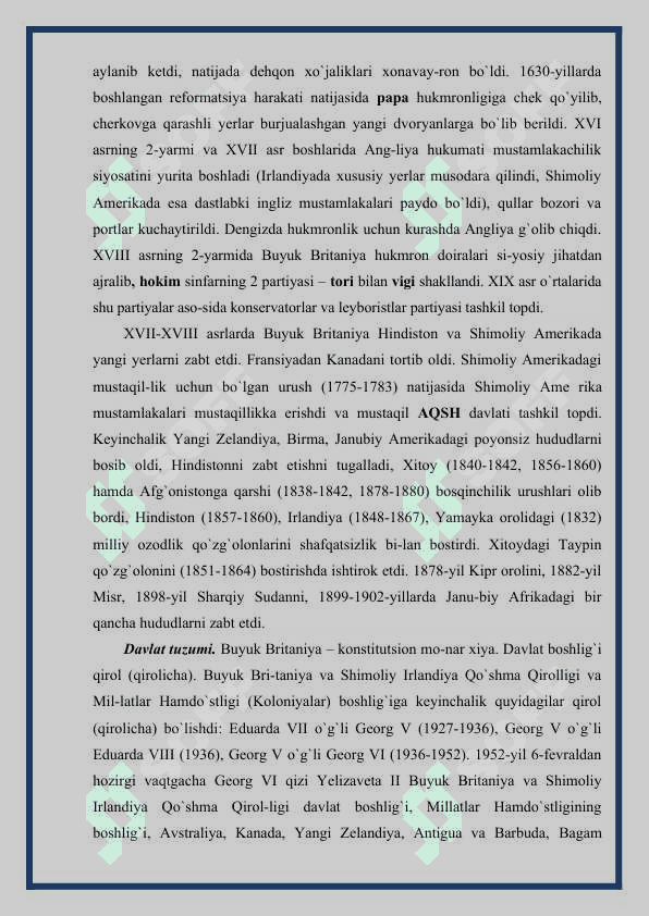 Buyuk Britaniya tarixi 4
