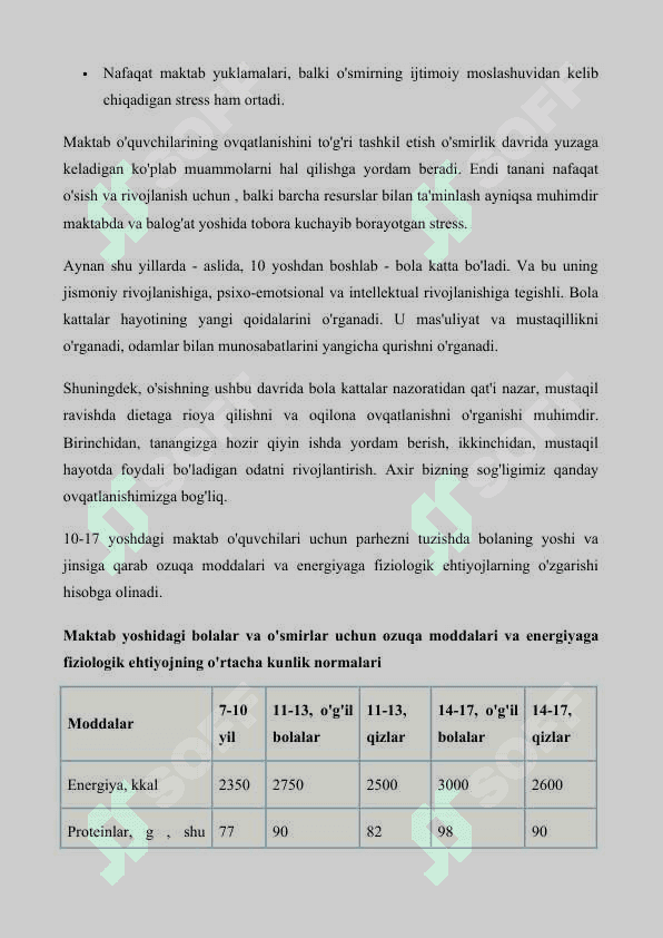 BOLALAR OVQATLANISHINI TASHKIL ETISHNING ASOSIY TAMOYILLARI 2