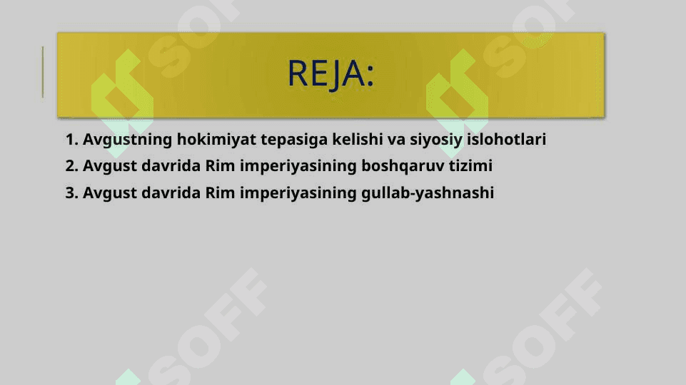 avgust davrida rim impriyasi 2