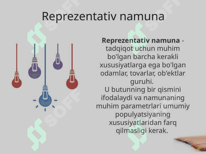 NAMUNA OLISH JARAYONI VA USLUBLARI 8