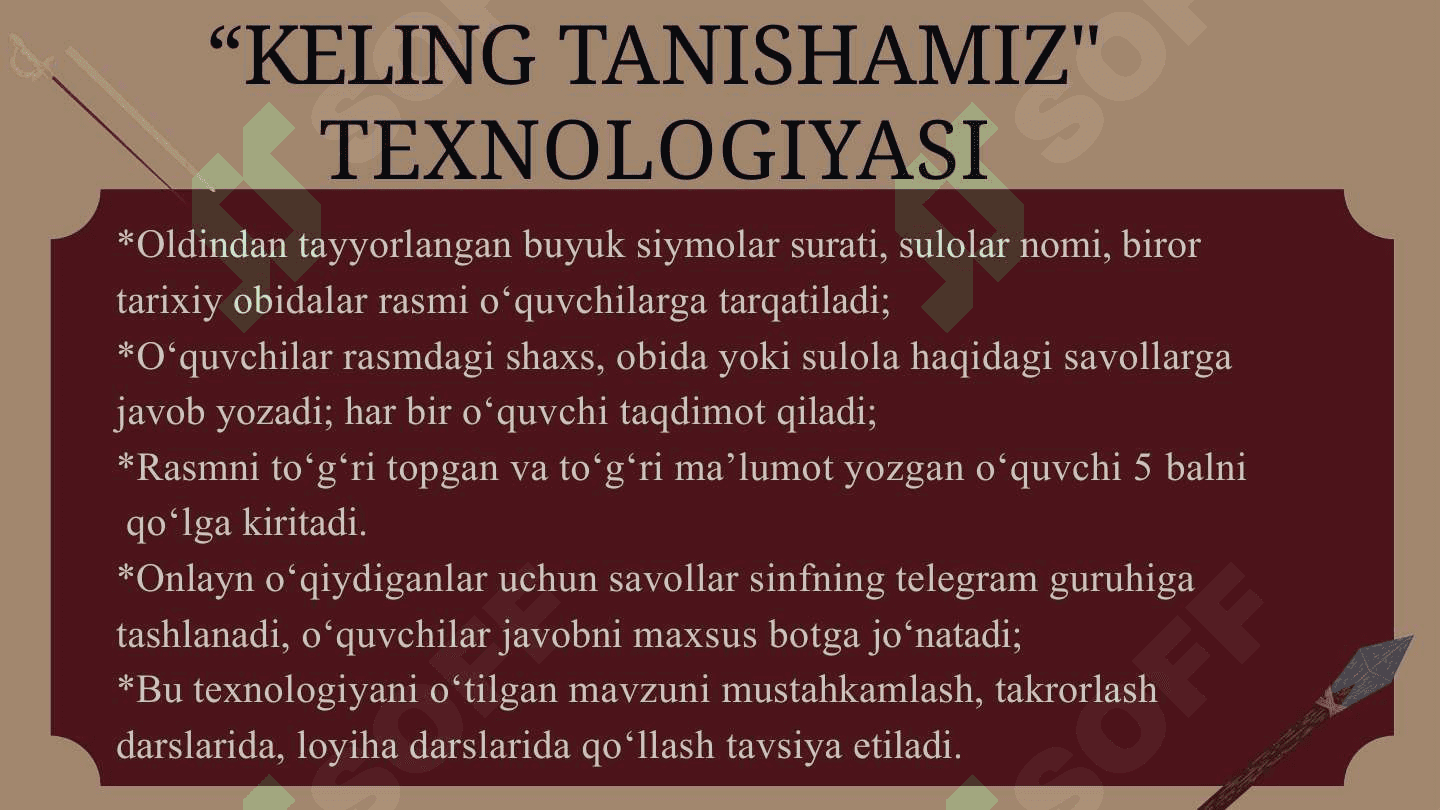 Tarix fanini o'qitishda zamonaviy interfaol metodlar 3