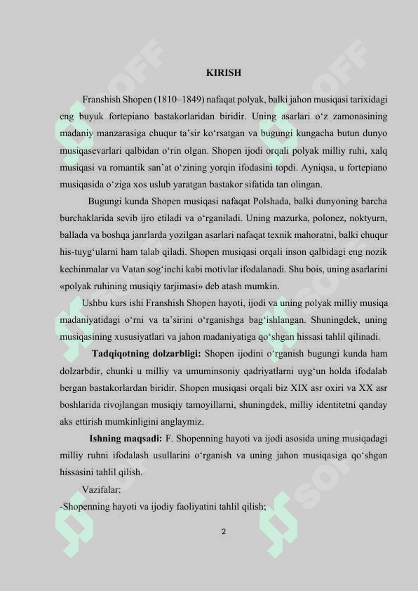 Friderix Shopen-polyak musiqasining qalbi 2