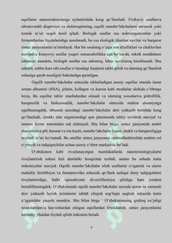 Oqsilli nanoboʻlakchalar olish usullari 3