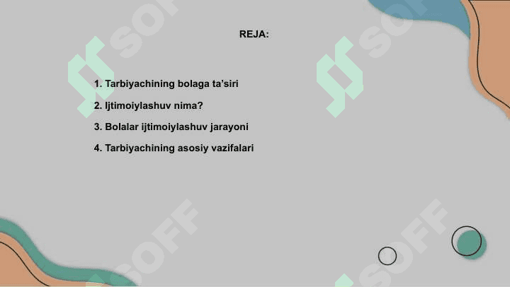 Bolaning ijtimoiylashuvida tarbiyachining roli mavzusiga tayyorlagan taqdimoti 2