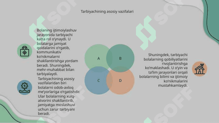 Bolaning ijtimoiylashuvida tarbiyachining roli mavzusiga tayyorlagan taqdimoti 7