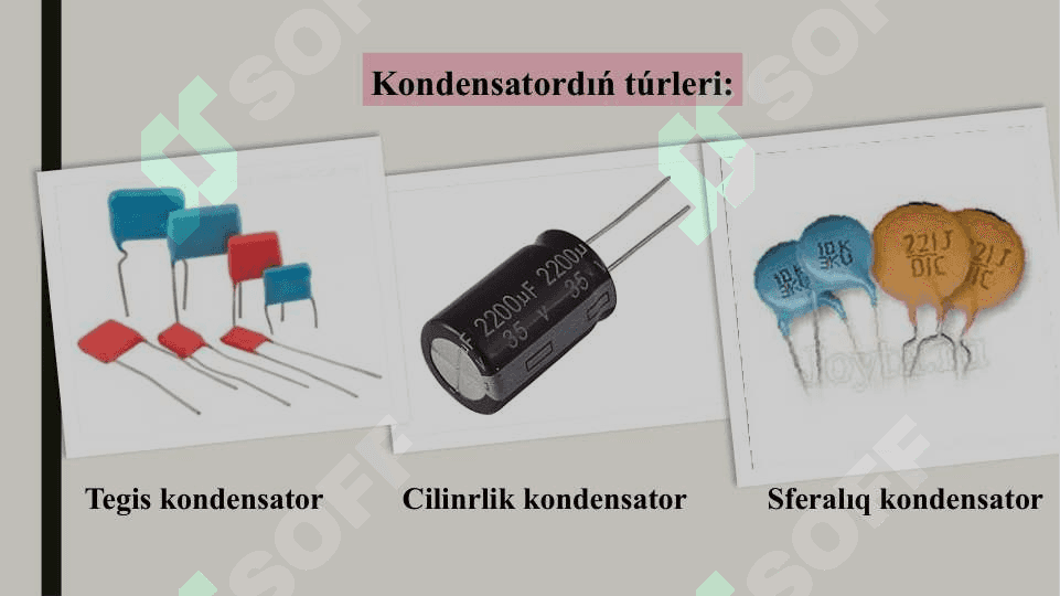 Elektr sıyımlıǵı. Kondensatorlar_5E 8