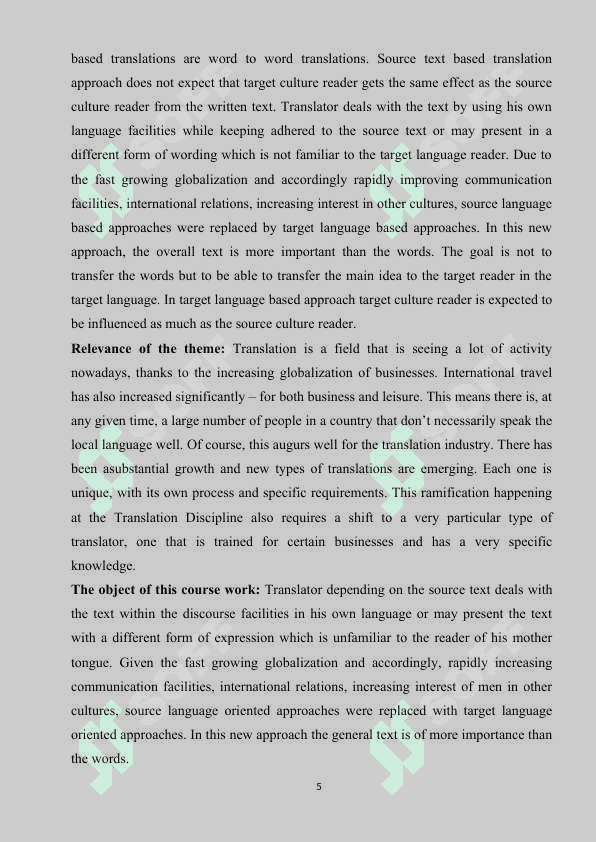 TYPES OF TRANSLATION 5