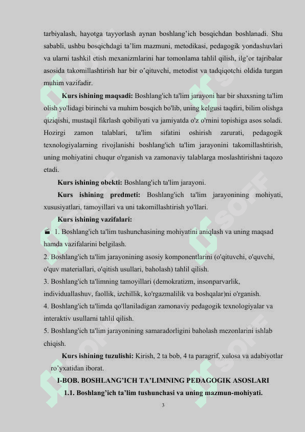 Boshlang’ich ta’lim jarayoni mohiyati 3