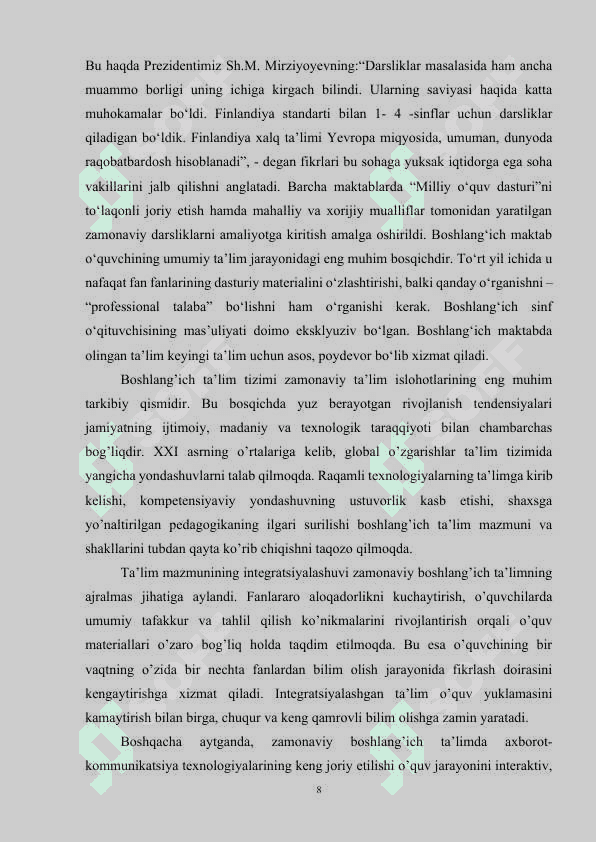 Boshlang’ich ta’lim jarayoni mohiyati 8