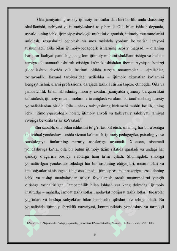 Oila va jamoatchilik bilan ishlashda qo‘llaniladigan zamonaviy metodlar 6