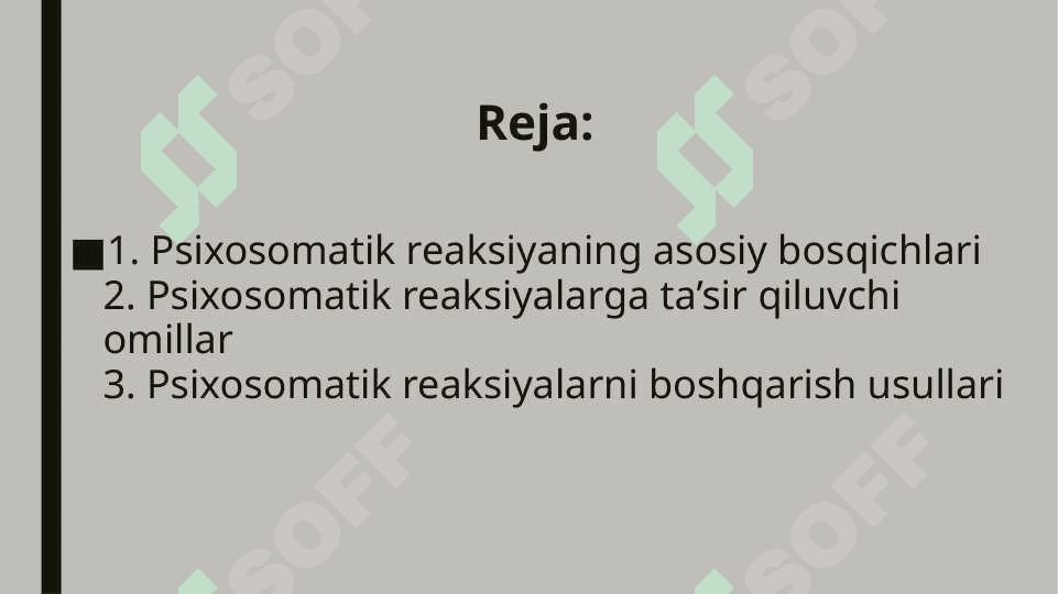 Jarohatga nisbatan psixosomatik reaksiya uning asosiy bosqichlari 2