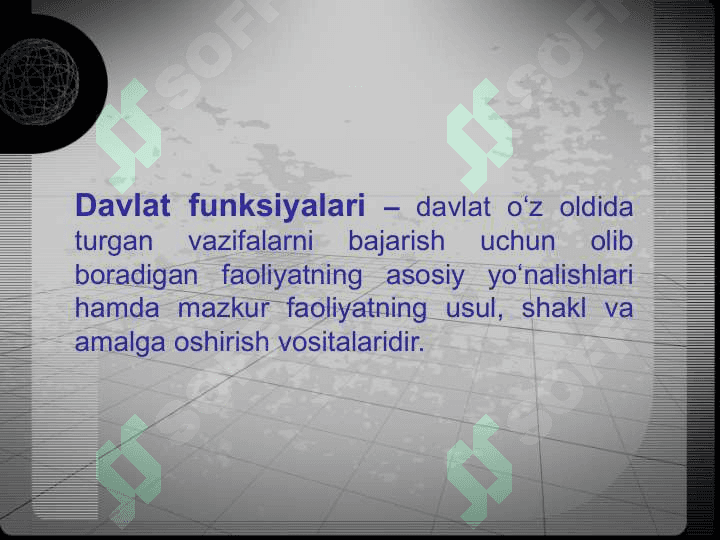 DAVLAT FUNKSIYASI 4