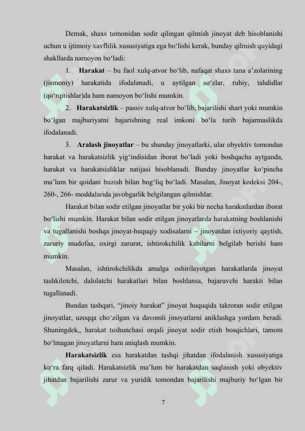Jinoyat tushunchasi 7