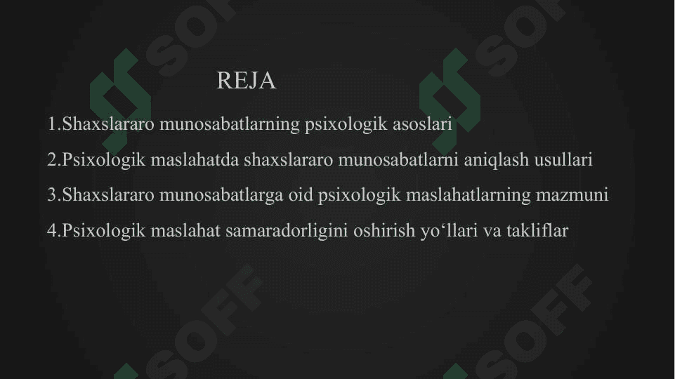 Psixologik konsultatsiyada shaxslararo munosabatlarga oid psixologik maslahatlar slayd 2