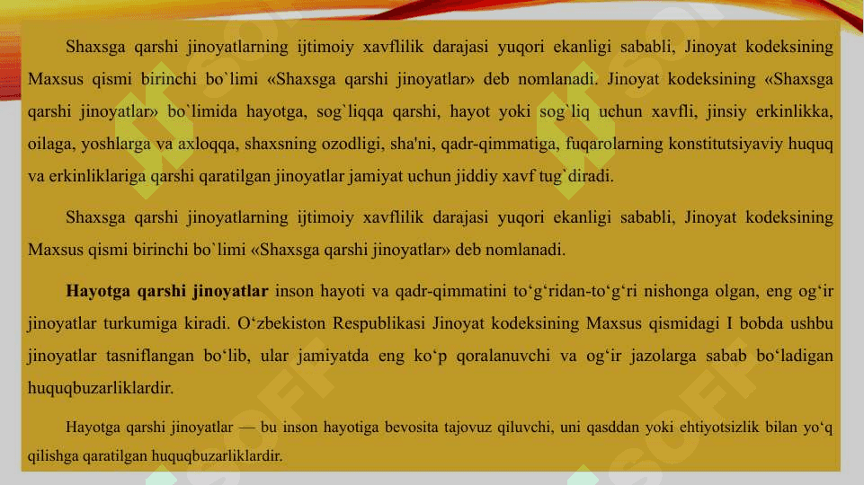 Hayotga qarshi jinoyatlar 4