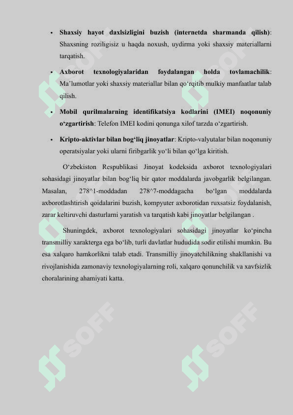 AXBOROT TEXNOLOGIYALARI SOHASIDAGI JINOYATLAR 5